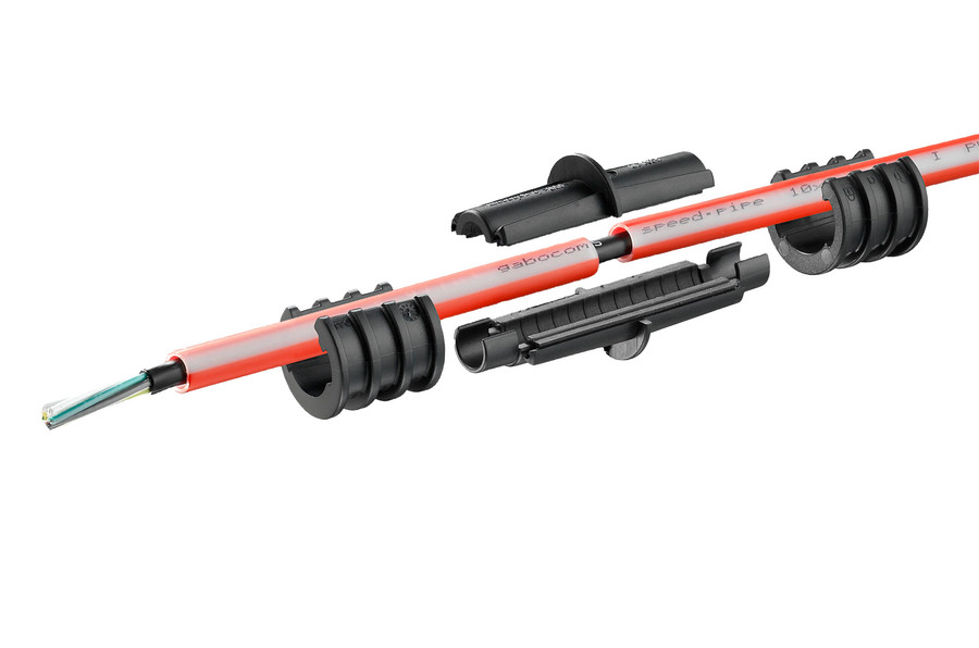 Einblasmuffen EBM verbinden belegte speedpipe.