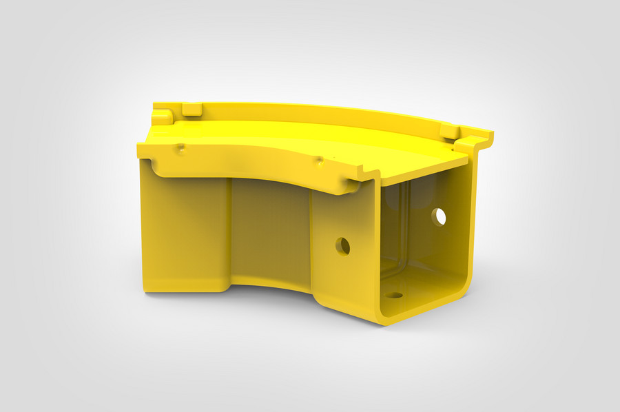 Horizontaler Bogen 45°
